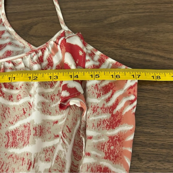 Parker Silk Split Ruffled Waist Marbled Tie Dye Mini Dress - Picture 7 of 10